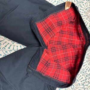 Weatherproof Men’s Flannel lined Dark Blue Pants 34 waist x 30 length